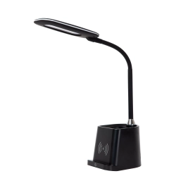PENNY Lampa biurkowa LED Przym. 1x4,7W 3000K Z ładowarką bezprzewodową Czarny 18674/06/30 Lucide - zdjęcie dodatkowe 1